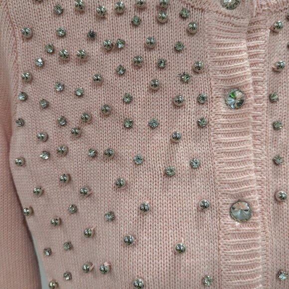 Boston Proper Blush Pink Embellished Sweater XXS - Picture 7 of 7